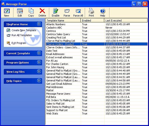 Message Parse Screenshot